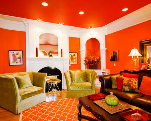 Читать: Оранжевый цвет в интерьере квартиры